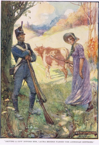 Guidando una mucca davanti a lei, Laura Secord passò le sentinelle americane da Joseph Ratcliffe Skelton